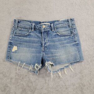 Vince Denim Distressed Cutoff Shorts 15.5 Waist Womens Casual Summer  JCT